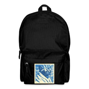 Cool Retro Cat Design - Rucksack - Schwarz - Vorne