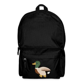 Canard colvert Illustration minimale - Sac à dos - noir - Devant