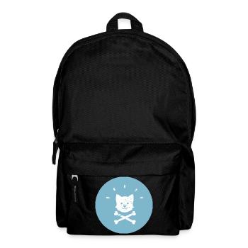 Piraten Corgi Gekreuzte Knochen Jolly Roger - Rucksack - Schwarz - Vorne