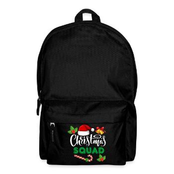christmas squad, marry christmas - Backpack - black - Front