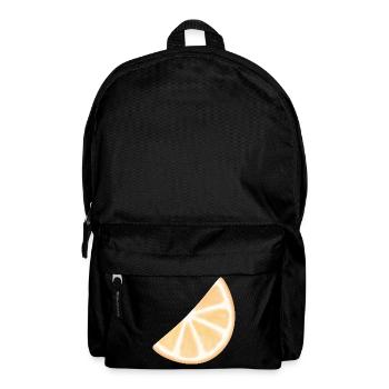 Tranche d’orange aquarelle éclat - Sac à dos - noir - Devant