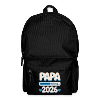 Papa 2026 Loading | proud father baby gift - Backpack - black - Front