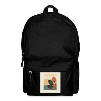 Autumn Leaf Block Collage - Backpack - black - Front