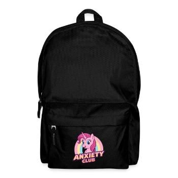 Unicorn Anxiety Club Cute Cartoon Design - Backpack - black - Front
