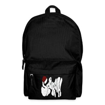 Savage "SEBRAH" Graffiti Font Marble - Backpack - black - Front