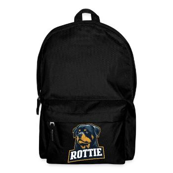 Rottie – Starkes Rottweiler Portrait - Rucksack - Schwarz - Vorne