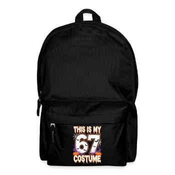 Halloween 67 Meme Six Seven Kostüm - Rucksack - Schwarz - Vorne
