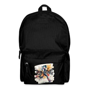 🏃 ♀️ Running – energy in motion - Backpack - black - Front
