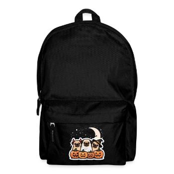 Happy Halloween Pug Costume Cute Cute - Backpack - black - Front