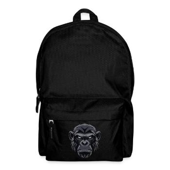 Tête de gorille géométrique - Sac à dos - noir - Devant