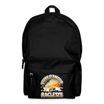 Live On Love And Raclette Funny Gift - Backpack - black - Front