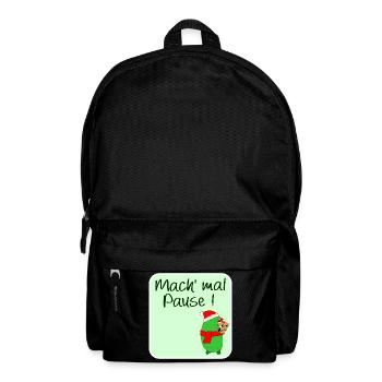 WEIHNACHTSPAUSE GEWÜRZGURKE WEIHNACHTSMANN - Rucksack - Schwarz - Vorne