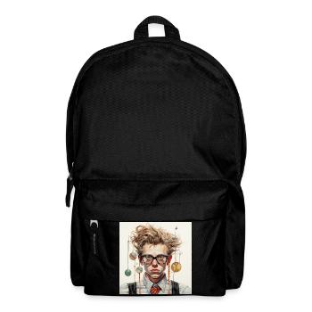 Kinetischer Portrait mit Hängesphären wirres Haar  - Rucksack - Schwarz - Vorne