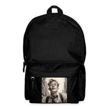 Big City Views Glasses Portrait - Backpack - black - Front