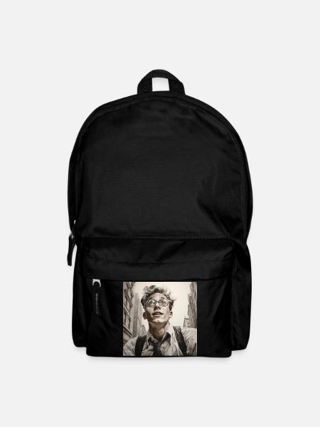 Großstadtblicke Brillenportrait - Rucksack - Schwarz