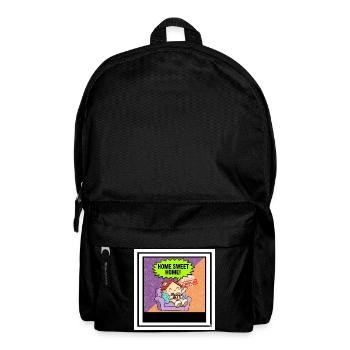 Home Sweet Home Cartoon Cancelled - Backpack - black - Front