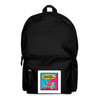 Popcorn Drawing Snack Party - Backpack - black - Front