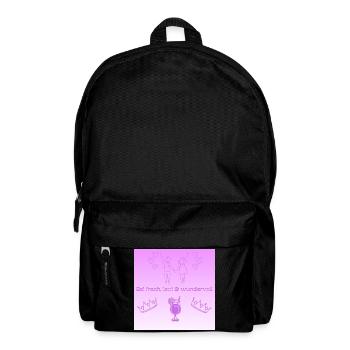 Sei frei laut und wunderVOLL - Rucksack - Schwarz - Vorne