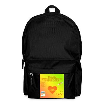 Krankenschwester im Urlaub Humor - Rucksack - Schwarz - Vorne