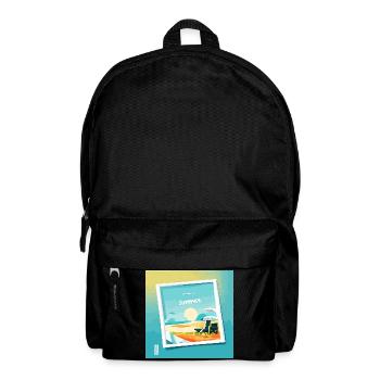 Summer at the beach - Rucksack - Schwarz - Vorne