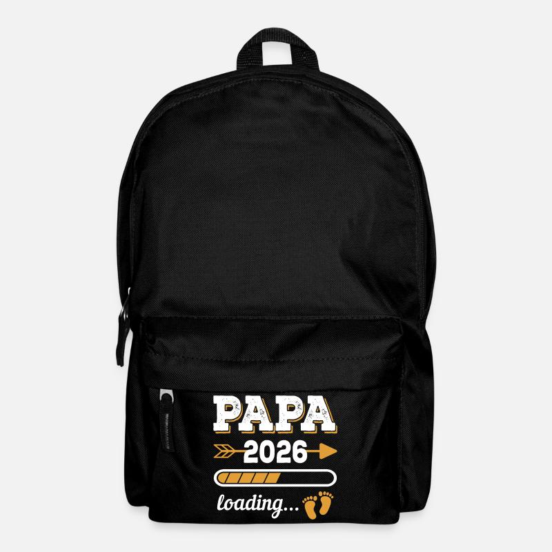 Papa 2026 Loading Zukünftiger Vater Geschenk - Rucksack - Schwarz