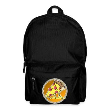 Pizza - Rucksack - Schwarz - Vorne