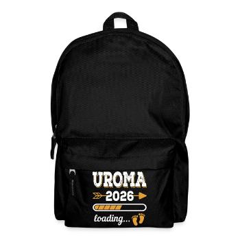 Uroma 2026 Loading Zukünftige Urgroßmutte Geschenk - Rucksack - Schwarz - Vorne