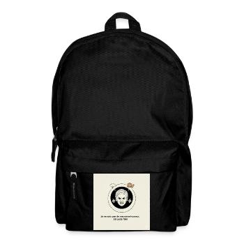 Faim Furieuse: Visage Colérique et Snack - Sac à dos - noir - Devant