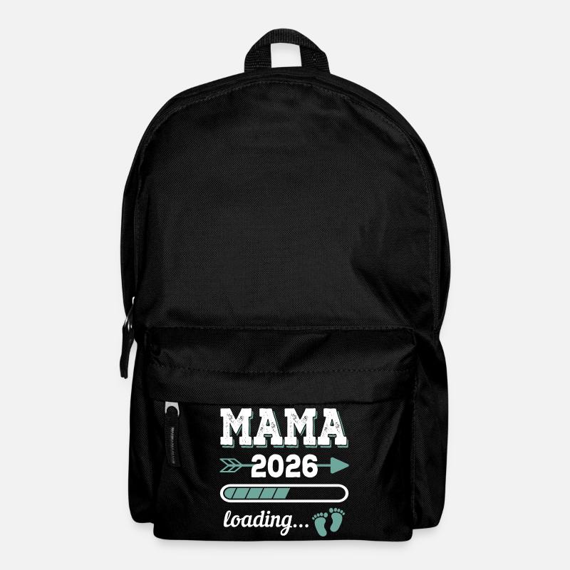 Mama 2026 Loading Werdender Mutter Geschenkidee - Rucksack - Schwarz