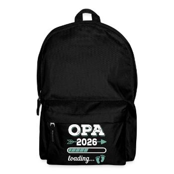 Opa 2026 Loading Werdender Großater Geschenkidee - Rucksack - Schwarz - Vorne