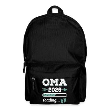 Oma 2026 Loading Werdende Großmutter Geschenkidee - Rucksack - Schwarz - Vorne