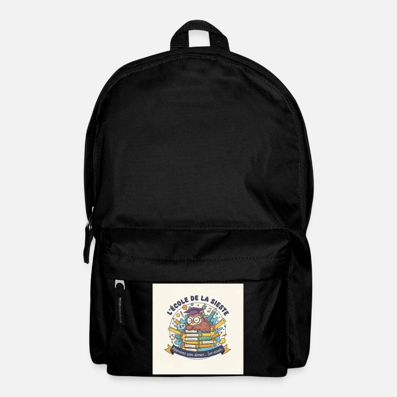 Schule der Eule Nickerchen Schüler - Rucksack - Schwarz