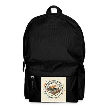Die Zeit-Tretmühle: Hamster-DJ - Rucksack - Schwarz - Vorne