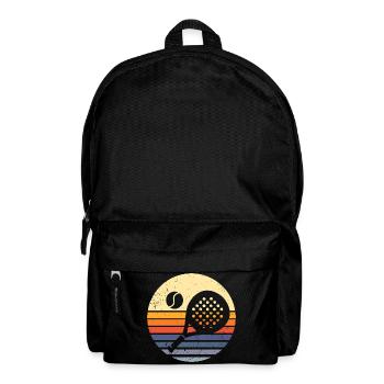 Padel Retro – Vintage Sport Look - Sac à dos - noir - Devant