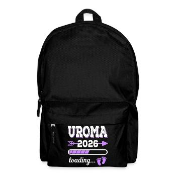 Uroma 2026 Loading Schwangerschaft Geschenkidee - Rucksack - Schwarz - Vorne