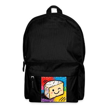 Käsefreund Pop Art Camembert - Rucksack - Schwarz - Vorne
