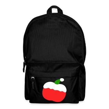 Apfel – Weihnachten - Rucksack - Schwarz - Vorne