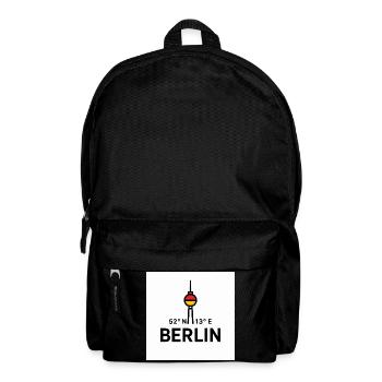Illustration des coordonnées de la tour de télévision de Berlin - Sac à dos - noir - Devant