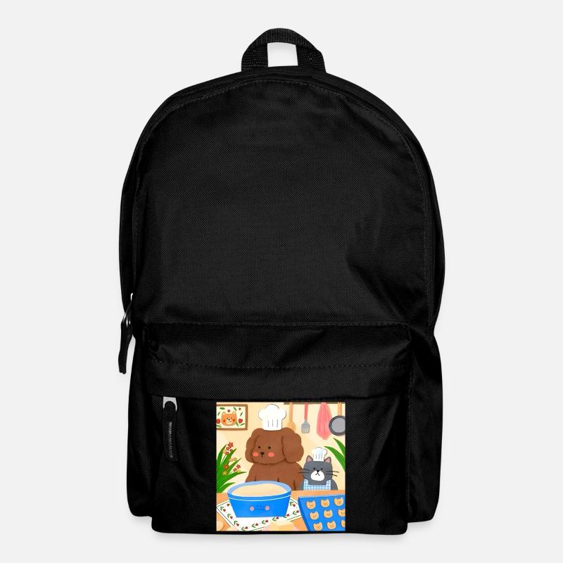 Cute Baker Illustration - Backpack - black
