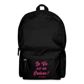 LIFE IS A GIFT (poisoned) - Backpack - black - Front
