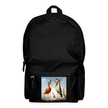 Desert birds in sunset - Backpack - black - Front
