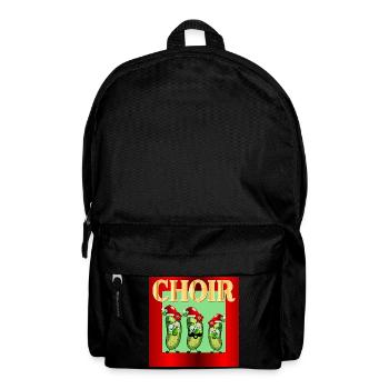 Christmas Santa Choir Pickles - Backpack - black - Front