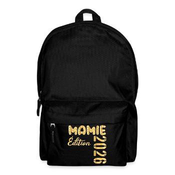 Mamie 2026 Édition - Annonce de la Grossesse - Sac à dos - noir - Devant