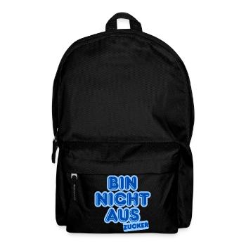 Ich bin kein Zucker – Blaue Bubble-Text - Rucksack - Schwarz - Vorne