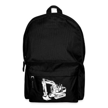 Starker Bagger die Maschine mit dem langen Arm - Rucksack - Schwarz - Vorne