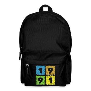 35. Geburtstag Farbige Patches since 01/1991 - Backpack - black - Front