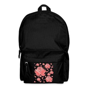 Pluie de roses - Sac à dos - noir - Devant