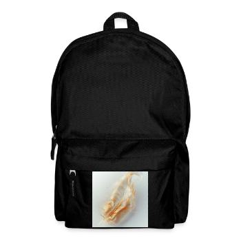 Ätherische Feder leuchtend – Symbol des Lichts - Rucksack - Schwarz - Vorne