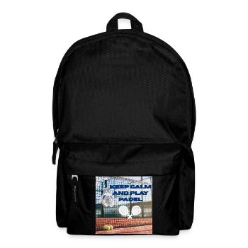 Keep calm and play padel - Backpack - black - Front