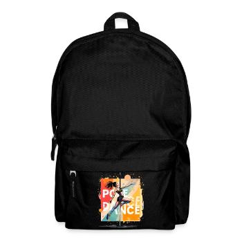 Danseuse au poteau Don acrobatique élégant - Sac à dos - noir - Devant